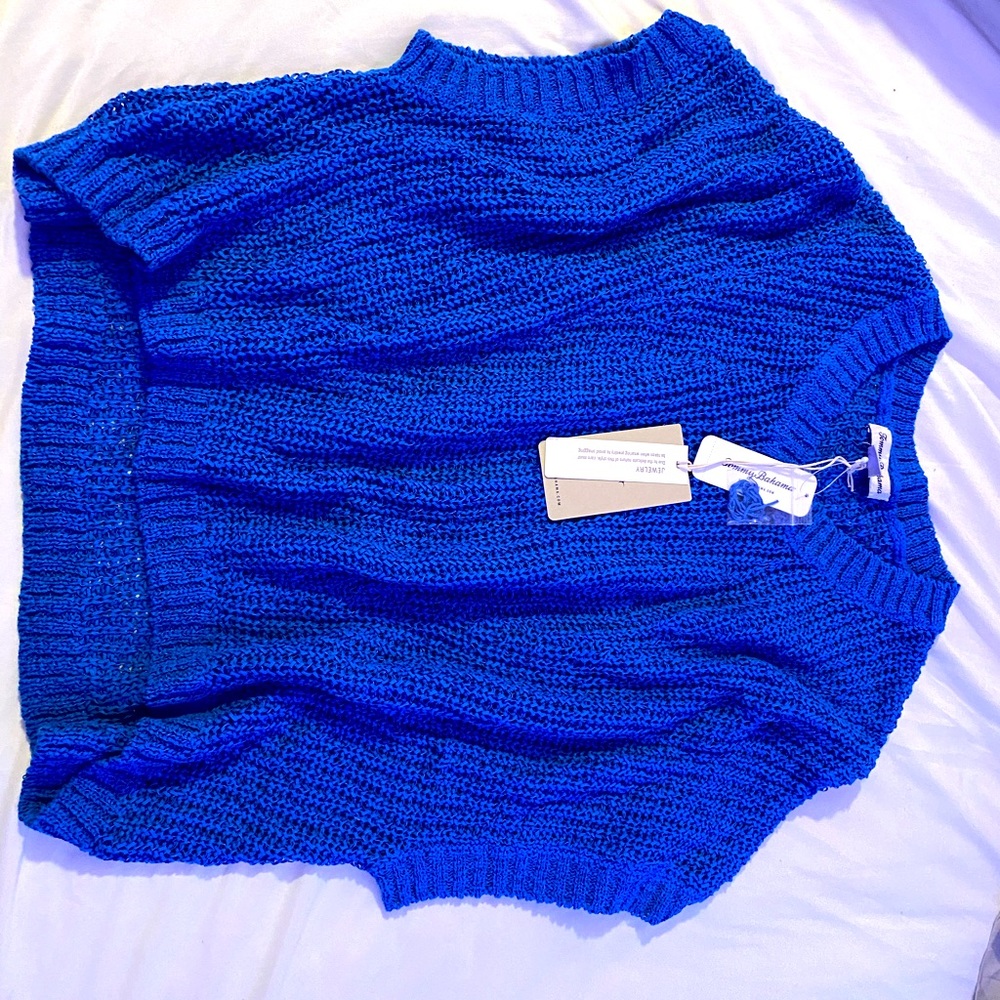 Tommy Bahama Marlina tape yarn V-neck Blouse - Picture 1 of 3